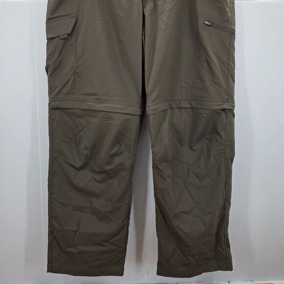 Columbia Pants Men 40x30 Hiking Convertible Zip Off Ripstop Brown NWOT - Picture 5 of 13